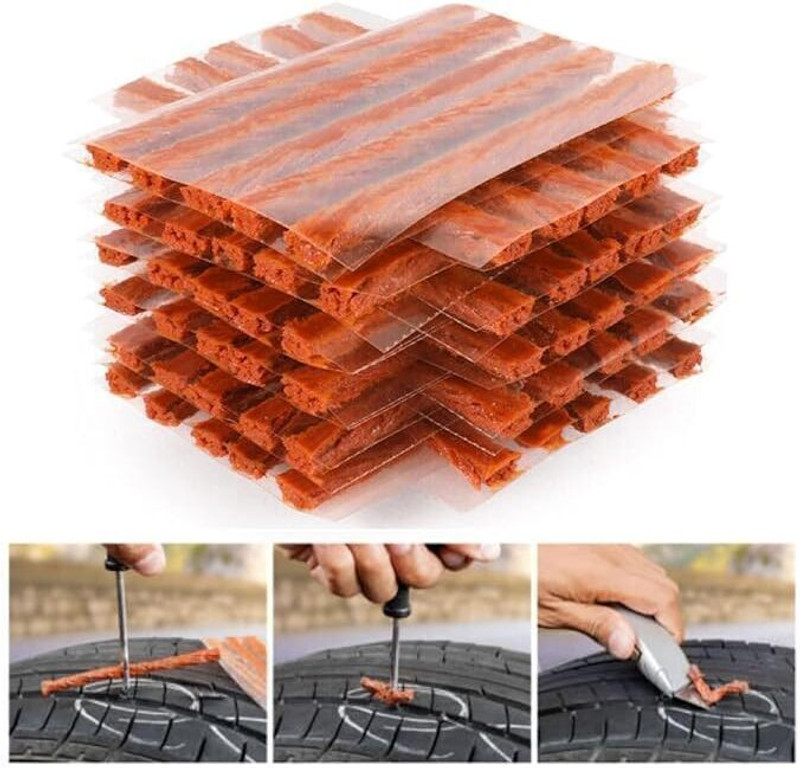 VOIISH Tyre Puncture Repair Strips Puncher Repair Seal Strips for Car, Bike Tubeless Tyre Puncture Repair Kit