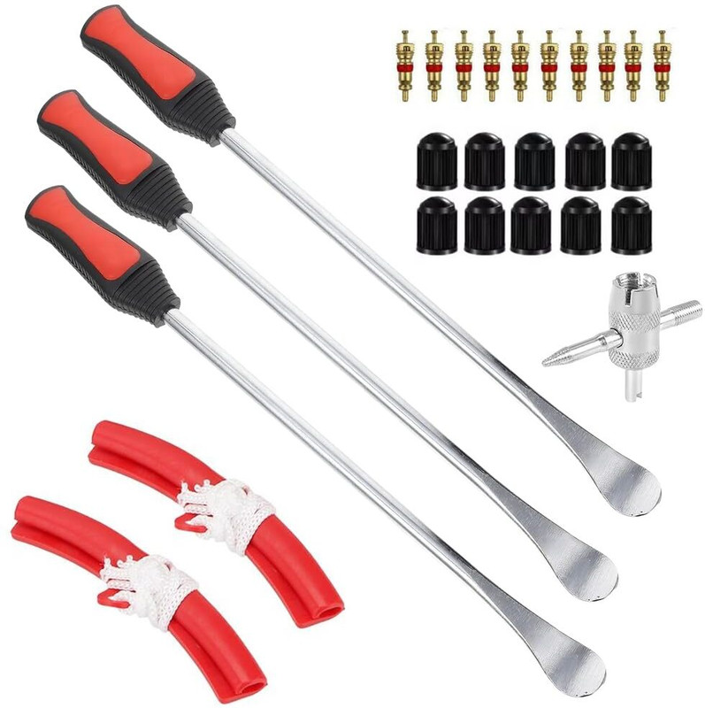 STHIRA Tire Repair Tool Set 26 Pieces Tubeless Tyre Puncture Repair Kit