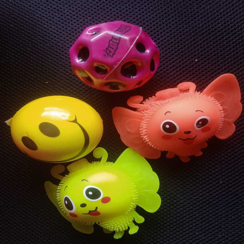 Neuro Play Emporium Sensory Balls Pack of 4 - Stress Relief Sensory integration Multicolor Putty Toy