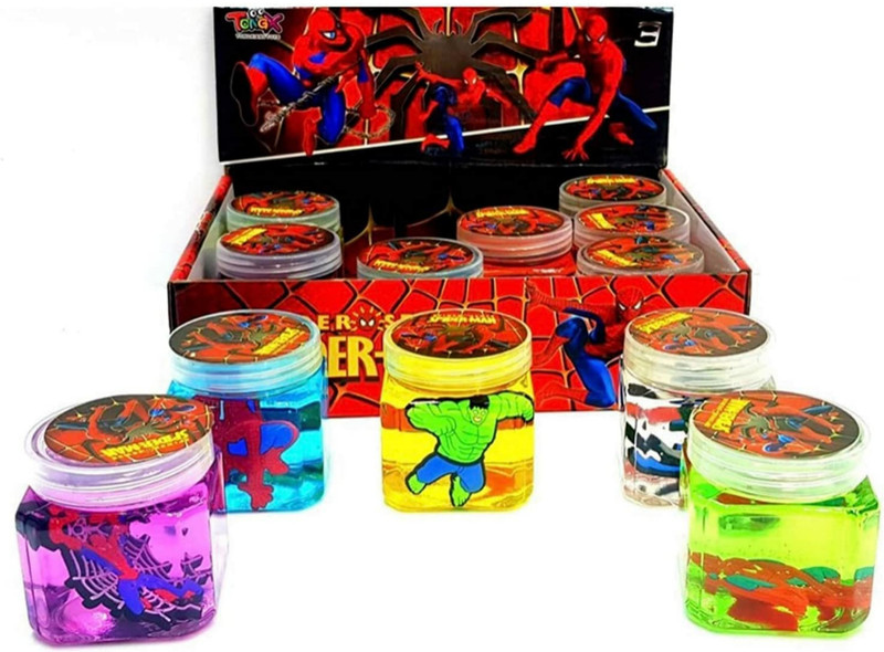 Prezzie Villa Pack of 4 avengers slime Multicolor Putty Toy