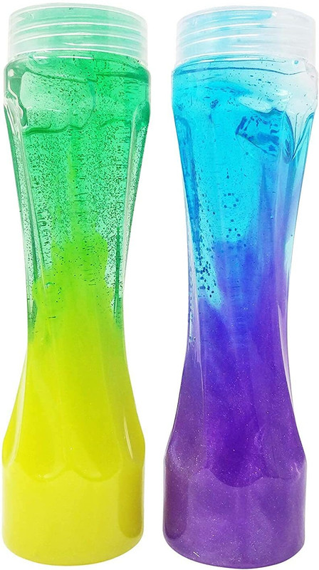 BeautyBazaar Pack of 2 Crystal Colored Slime for Kids in Multicolour for Return Gift Multicolor Putty Toy