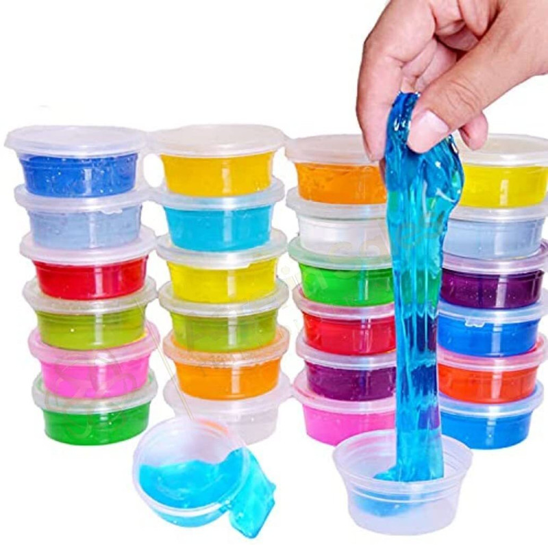 4AJ BAZAAR Putty mud Stress Relief Toy Jelly Toy for Kids & Adult, DIY Slime Making Multicolor Putty Toy