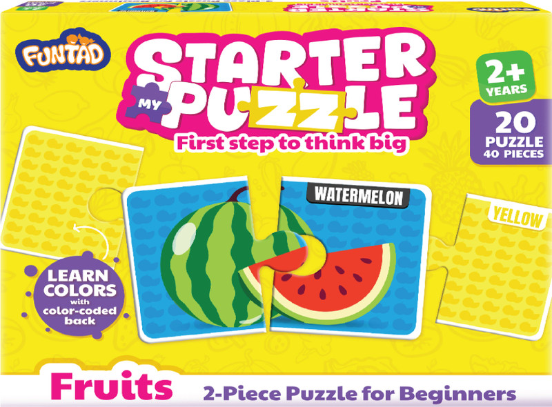 Funtad My Starter Jigsaw Puzzle - Learn Fruits | Educational Puzzle (Age 3+)(40 Pieces)