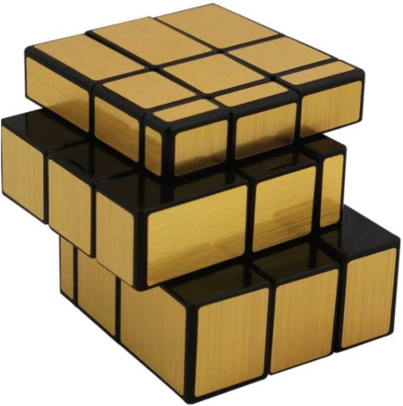 Joeyenterprises Golden Mirror 3x3 Shape Mod Puzzle Brain Teaser Toy for Kids & Adults Speed Cube(26 Pieces)