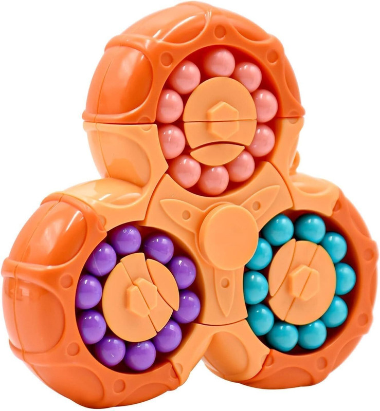 TOYRENTTO Triangle Speed Spin Fidget Toy Rotating Ball Stress Relief Toy for Kids 3+(1 Pieces)