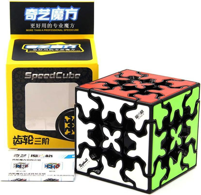 Hawkister QiYi 3x3x3 Gear Cube with Three-Dimensional Structure Magic Puzzle(1 Pieces)