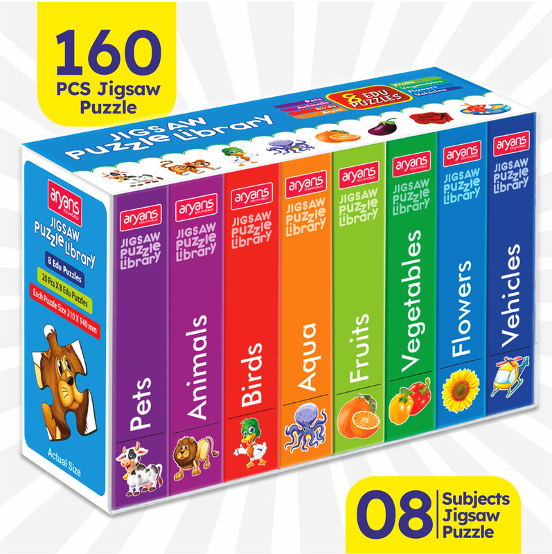 YUIOP - Jigsaw Puzzle Library - Jigsaw Puzzles for Kids - Explore 8 Sub - Fun & Learn(160 Pieces)