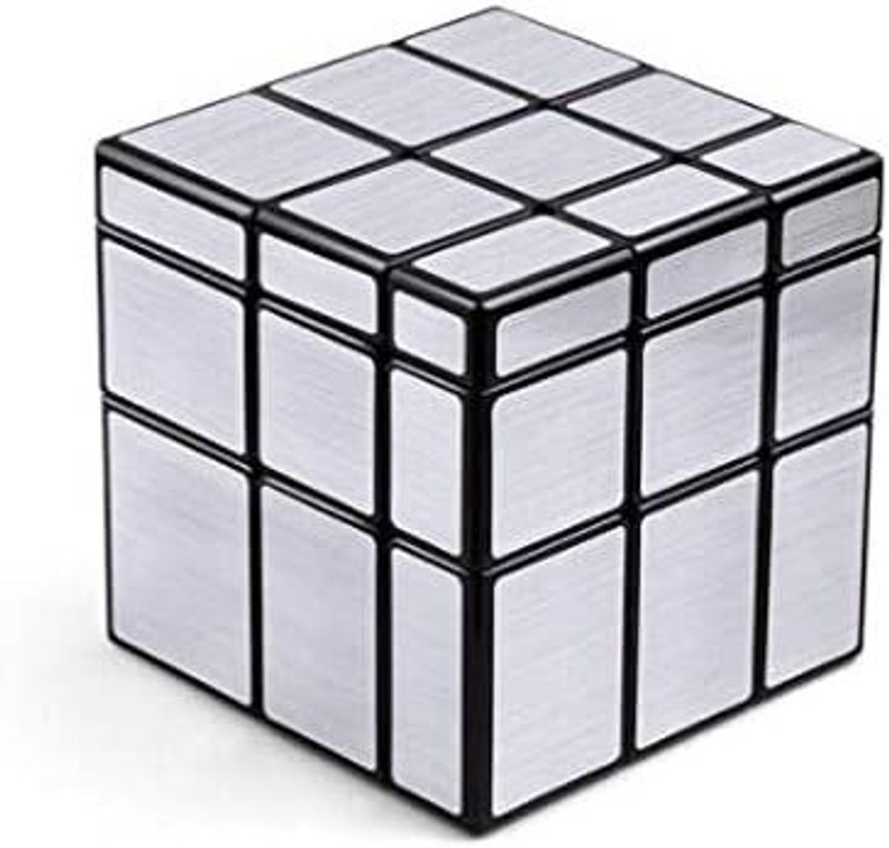 Hawkister MoYu Meilong 3X3X3 Silver Mirror Speed Cube Cubing Classroom Magic Puzzle(1 Pieces)