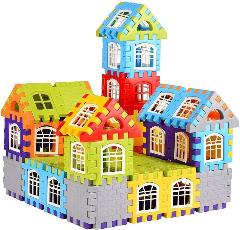 FTAFAT Best baby gift happy home/house educational learning creative kids puzzle toys(52 Pieces)