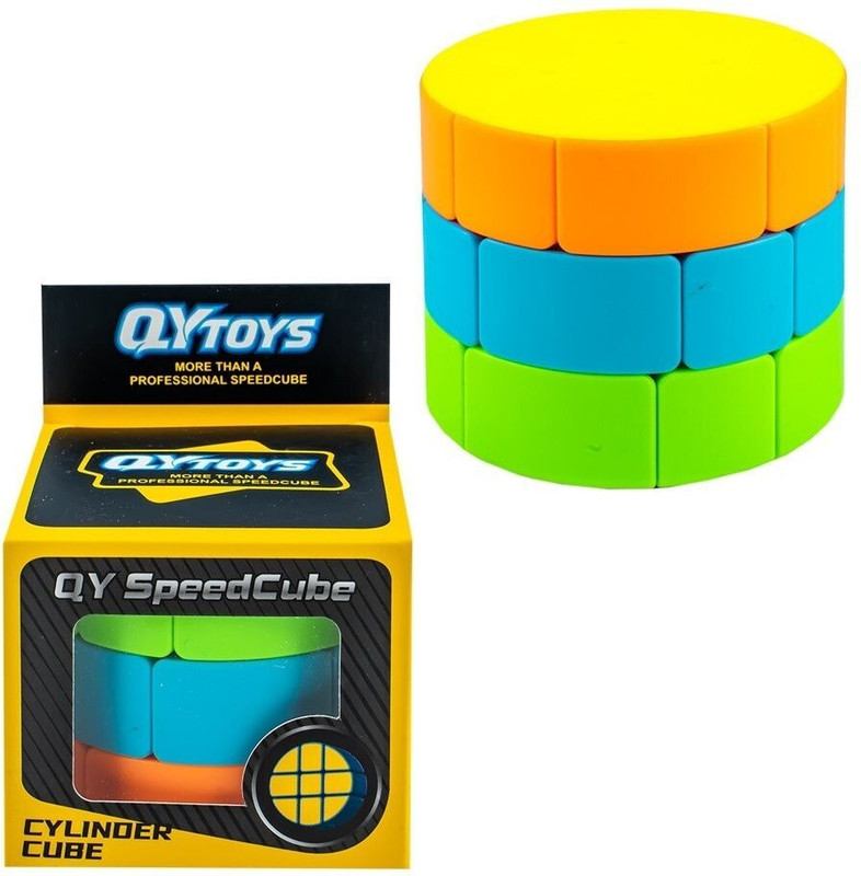 Hawkister QiYi Cylinder 3x3 Stickerless Speed Cube Smooth Turning Barrel Magic Puzzle(1 Pieces)