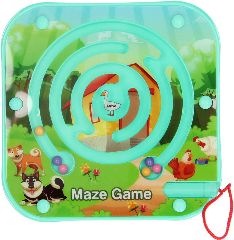 Craveon Magnetic Maze IQ Square Shape Puzzle Educational Jigsaw Board Game for Kids(1 Pieces)
