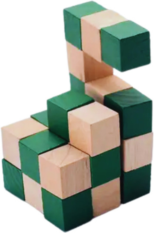 Cluttch Play Wooden Snake Cube Puzzle(1 Pieces)