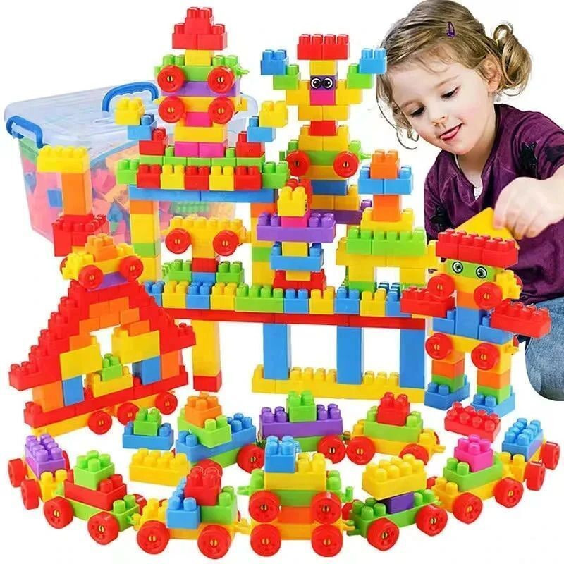 ARIZON InnovateBuild:DIY Plastic Building Blocks toys for kids 3 years 100+pcs(100 Pieces)