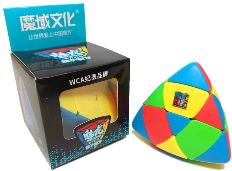 Hawkister MoYu MFJS Meilong Mastermorphix Cube 3x3x3 Stickerless Pyramid Speed Cube Puzzle(1 Pieces)