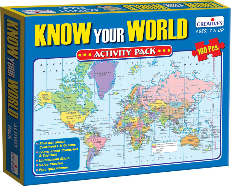 CREATIVE'S Know Your World -An Activity Pack(100 Pieces)