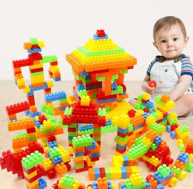 Midhash Building Block with Wheel/ Smart Activity Train Blocks for Kids(54 Pieces)