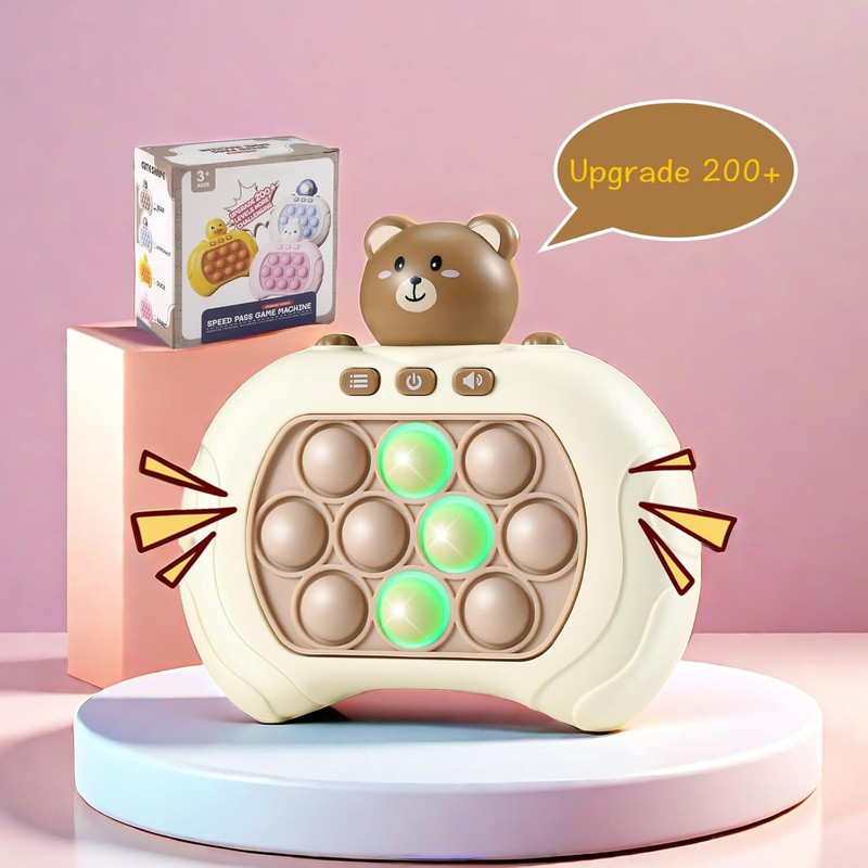 Chocozone Fast Push Pop It Game Light-up Fidget Toys for Kids and Adults Push Button Game(1 Pieces)