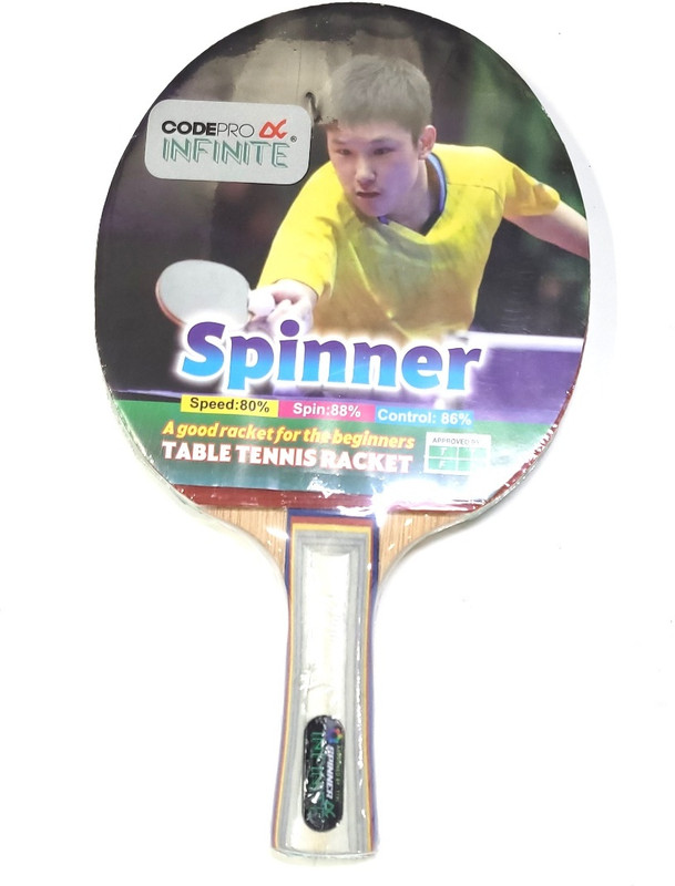 INFINITE SPINNER-CODE PRO Multicolor Table Tennis Racquet(Pack of: 1, 0.2 kg)