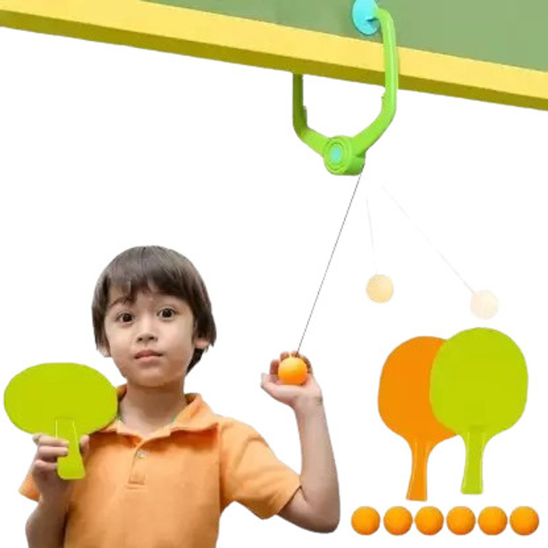 NTW Hanging Table Tennis Trainer Ping Pong Ball Self Training Set-NTW58 Multicolor Table Tennis Racquet(Pack of: 1, 220 g)