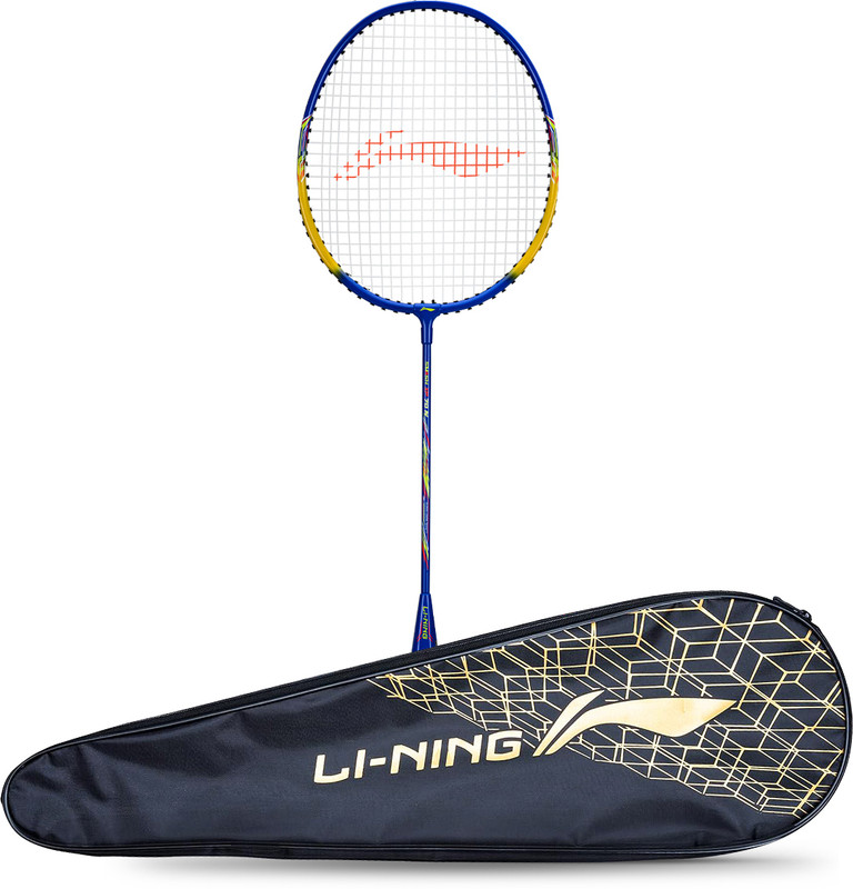 LI-NING Smash XP 60 IV Badminton Racket (Set of 1 + 1 Full Cover) (Strung, Black/Pink) Pink Strung Badminton Racquet(Pack of: 1, 95 g)