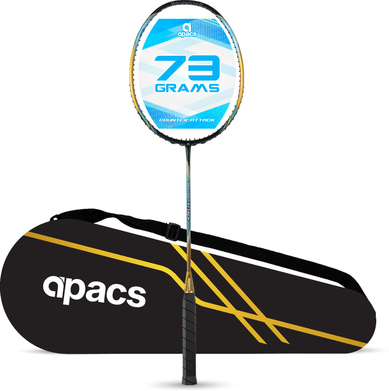 apacs Counter Attack Yellow Unstrung Badminton Racquet(Pack of: 1, 73 g)