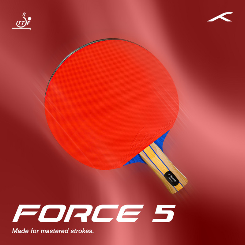 Hundred FORCE 1 Red, Black Table Tennis Racquet(Pack of: 1, 280 g)