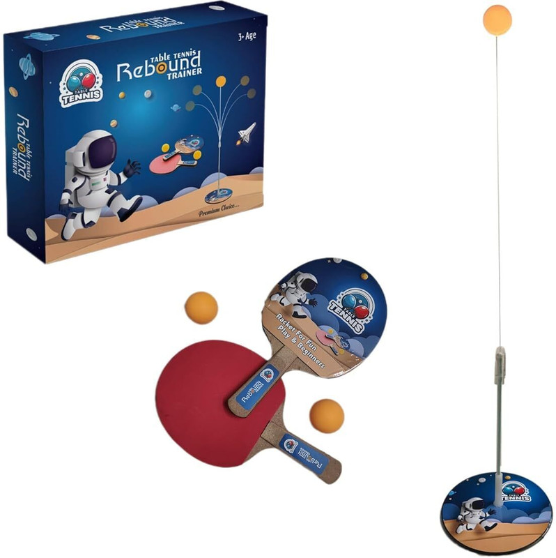AARTI IMPEX Table Tennis Trainer Toys for Kids & Adults Multicolor Table Tennis Racquet(Pack of: 1, 200 g)