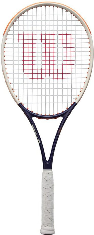 WILSON Roland Garros Triumph 105-(2026 MODEL) Beige, Blue, Orange Strung Tennis Racquet(Pack of: 1, 298 g)