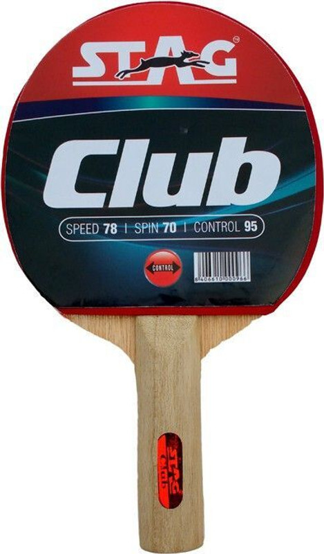 STAG Club Red Table Tennis Racquet(Pack of: 1, 97 g)