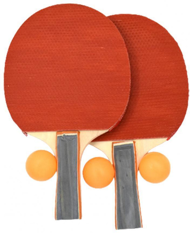 RoyalT Table Tennis Racket Set High Quality Basswood poplar Wood Basswood+rubber Multicolor Table Tennis Racquet(Pack of: 1, 200 g)