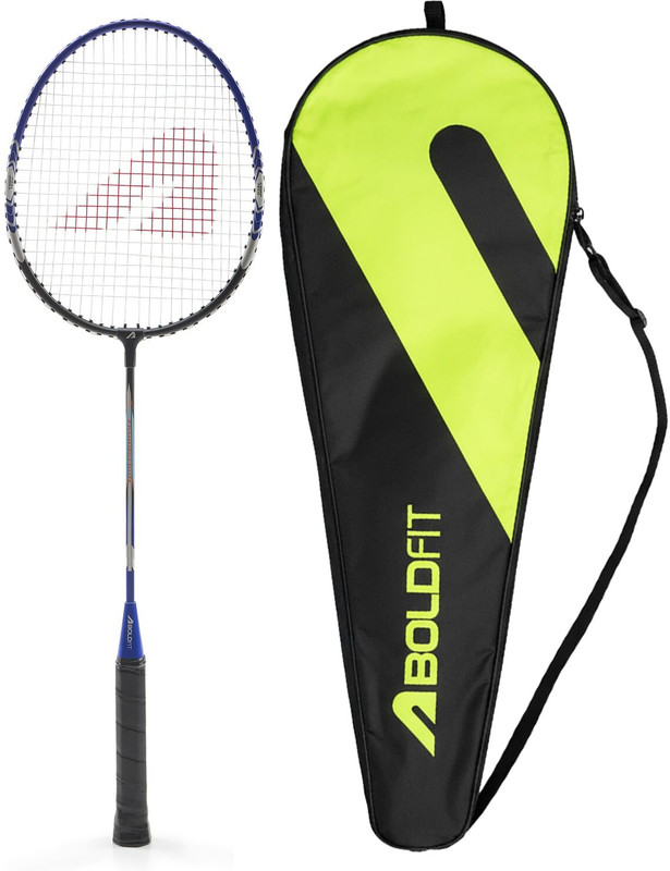 BOLDFIT Thunderbolt Aluminium with cover Blue Strung Badminton Racquet(Pack of: 1, 105 g)