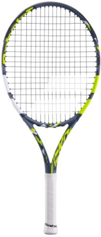 BABOLAT AERO JUNIOR 25 Grey, Yellow, White Strung Tennis Racquet(Pack of: 1, 225 g)