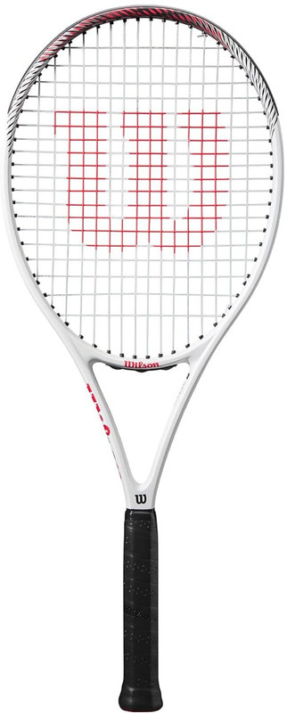 WILSON Pro Staff Precision RXT 105 -WHITE/RED White, Red Strung Tennis Racquet(Pack of: 1, 289 g)