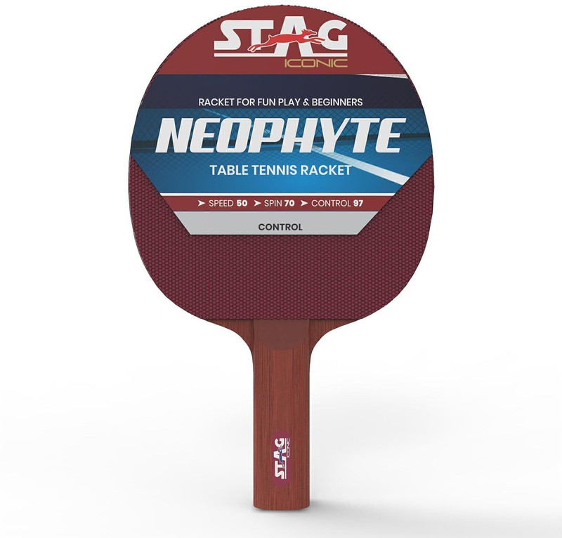 Stag iconic Neophyte TT Racquet Multicolor Table Tennis Racquet(Pack of: 1, 155 g)