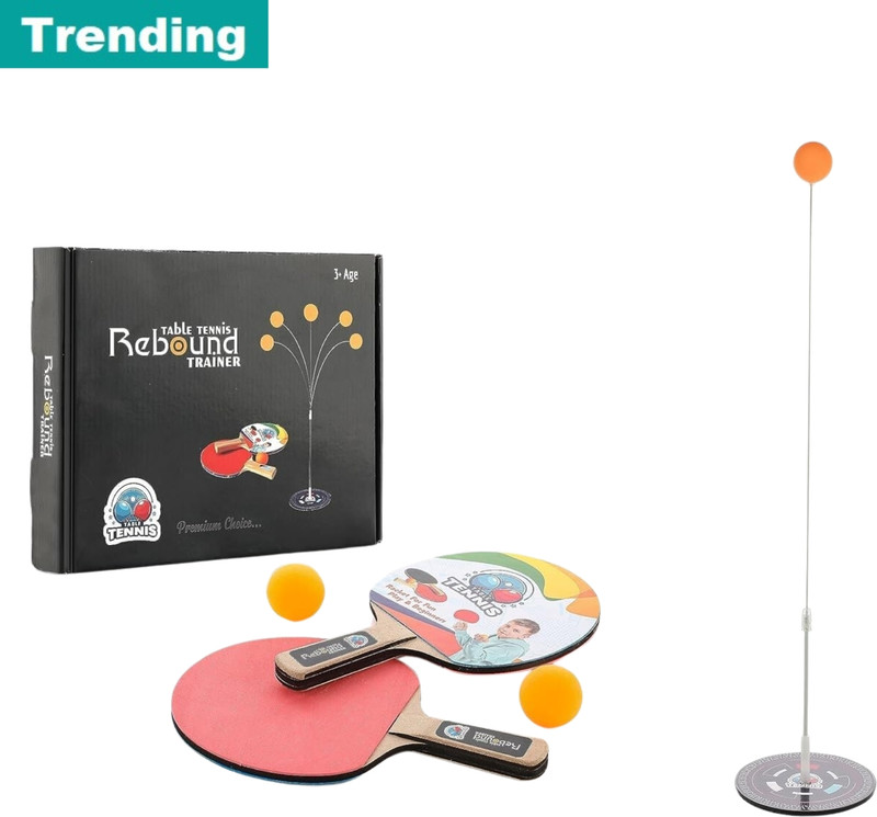 Zuuluzrs Table Tennis Portable Training Equipment Kit with 2 Racket & 2 Ball Multicolor Table Tennis Racquet(Pack of: 1, 250 g)