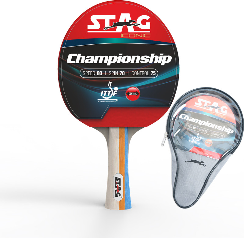 Stag iconic Championship TT Racquet Red Table Tennis Racquet(Pack of: 1, 188 g)