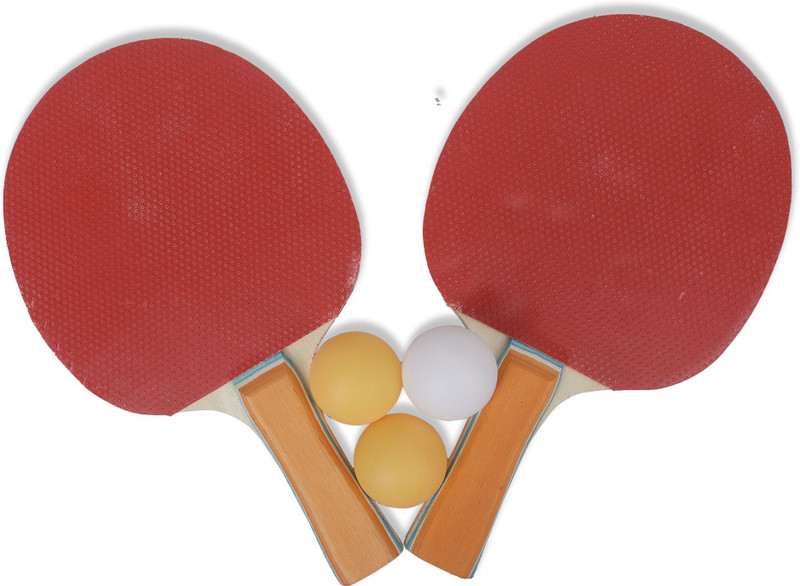 RAR SPORTS Table Tennis Racket Table Tennis Set, Storage Bag and 3 Ping Pong Balls Brown Table Tennis Racquet(Pack of: 1, 300 g)
