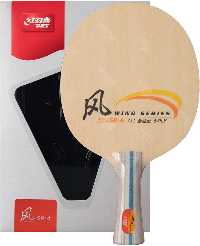 Double Happiness DHS SRA Wind All Wood Offensive TT Blade, Explosive Speed & Precision, TTFI Appr. Beige Table Tennis Blade(Pack of: 1, 85 g)