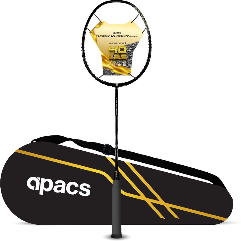 apacs Dark Knight series 1 Black Unstrung Badminton Racquet(Pack of: 1, 80 g)