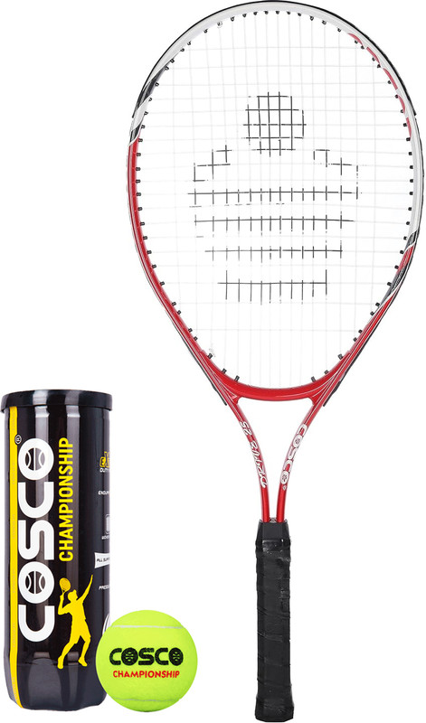 COSCO Drive 23 (23 Inch) 6 to 8 Years Junior Size Multicolor Strung Tennis Racquet(Pack of: 1, 270 g)