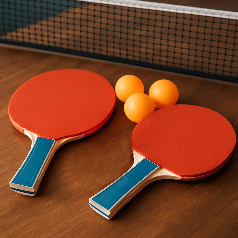 Vastate Professional Table Tennis Racket – High Speed & Spin Paddle for Players Red, Blue Table Tennis Racquet(Pack of: 5, 263 g)