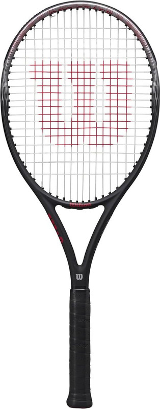 WILSON Pro Staff Precision 100(305gm)-2026 Model Black, Red Strung Tennis Racquet(Pack of: 1, 305 g)