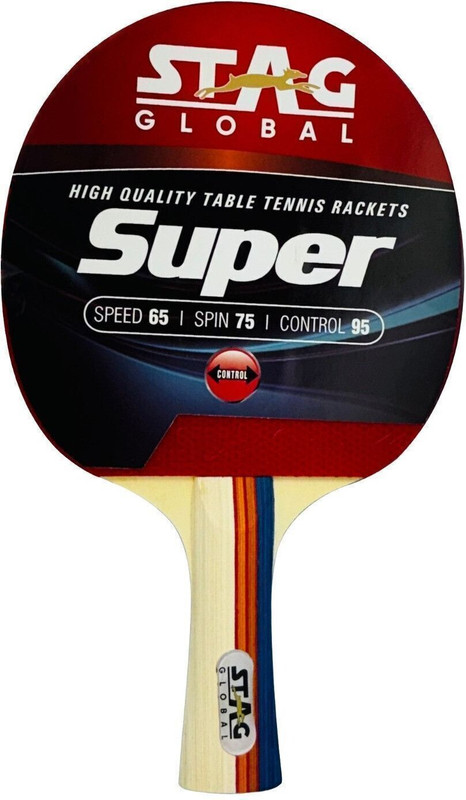 stag global Championship Racket Multicolor Table Tennis Racquet(Pack of: 1, 200 g)
