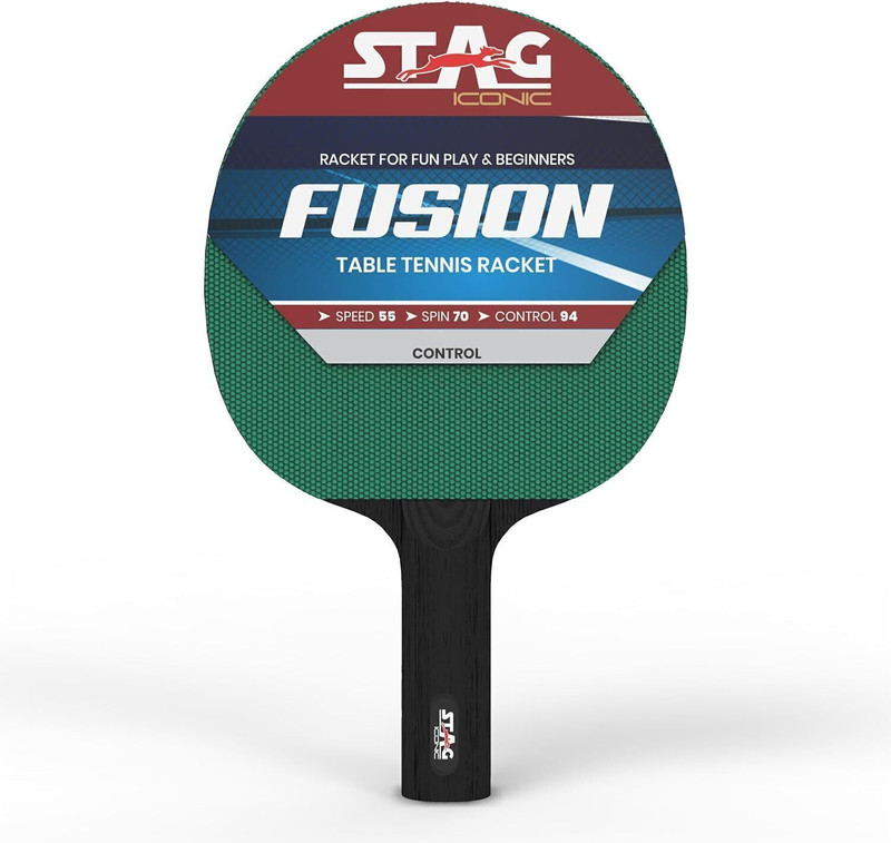 Stag iconic Fusion TT Racquet Green, Blue Table Tennis Racquet(Pack of: 1, 165 g)