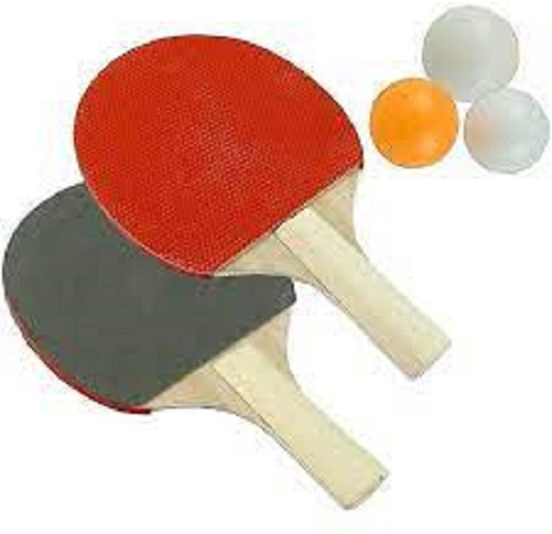 Donix Table Tennis Play Set combo ( 2 Bat and 3 TT balls ) Gift Ping Pong Game Multicolor Table Tennis Racquet(Pack of: 5, 350 g)