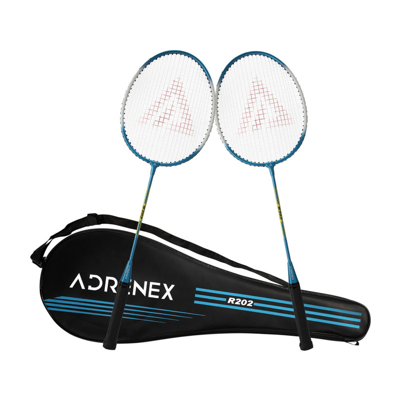 Adrenex by Flipkart R202 Combo White, Blue Strung Badminton Racquet(Pack of: 2, 192 g)