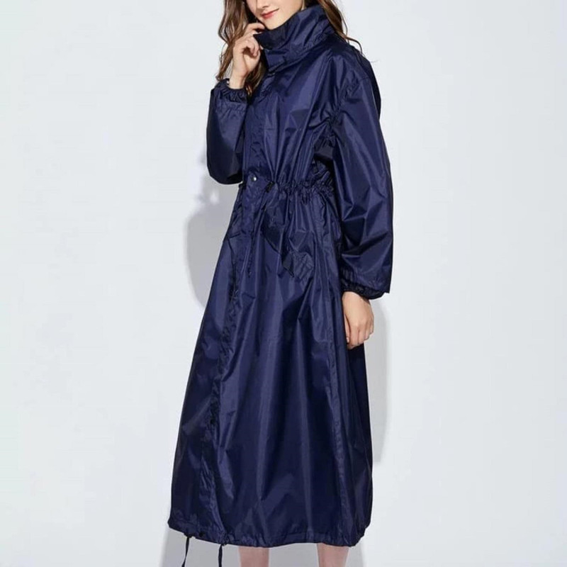 Oxtaul Colorblock Women Raincoat
