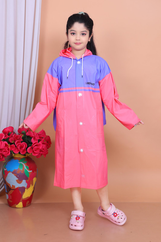 RENVO Self Design Boys & Girls Rain Suit
