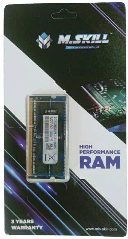 MSKILL DDR3 DDR3 4 GB PC (M.SKILL 4GB DDR3 Laptop 1333MHZ(PC10600))