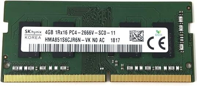 Sk Hynix DDR4 DDR4 4 GB (Single Channel) PC (4GB DDR4 2666V DESKTOP)(Green)
